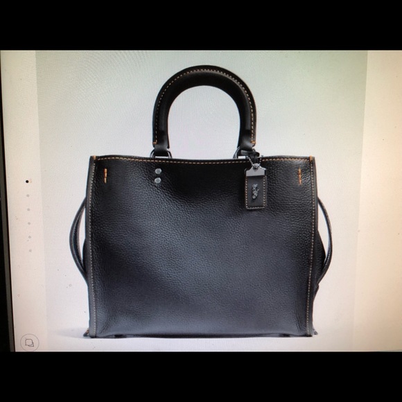 Coach Handbags - ⬇️COACH ROGUE HANDBAG LARGE BLACK/GOLD NWT!